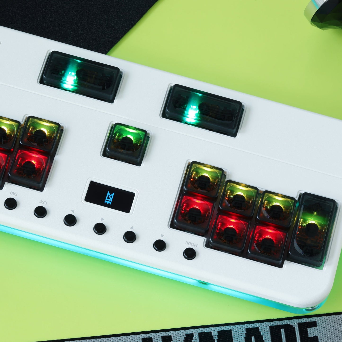 NLOFIN Exploration Series Hitbox 17 Keyboard Full-Button Stickless Controller, Aluminum Alloy Music Gaming Keyboard, Three Game Modes to Switch Between, Multiple Colors Available, NLHX-ET17-01