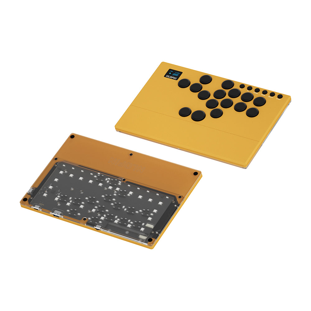 NLOFIN Leverless Arcade Stick 16Keys All-Button Leverless Controller,Custom RGB Arcade Fighting Stick for PS3/PS4/PC/Switch/Steam, Aluminum Controller Supports Hot-Swap&SOCD,NLHX-ET01