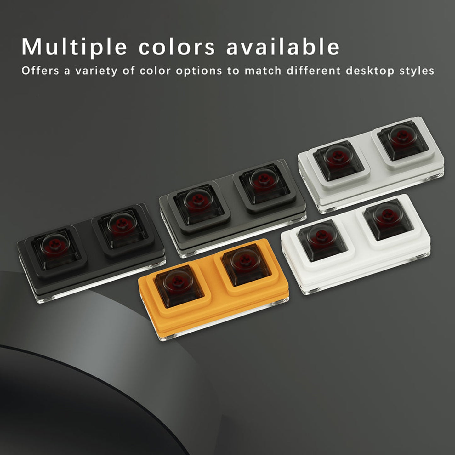 NLOFIN PC Power Button,Mini 2-key Remote PC Power Switch,PC Computer Case Power Switch,Button Desktop Computer Supplies Made of Aluminum Alloy, NLKB-ET02-01