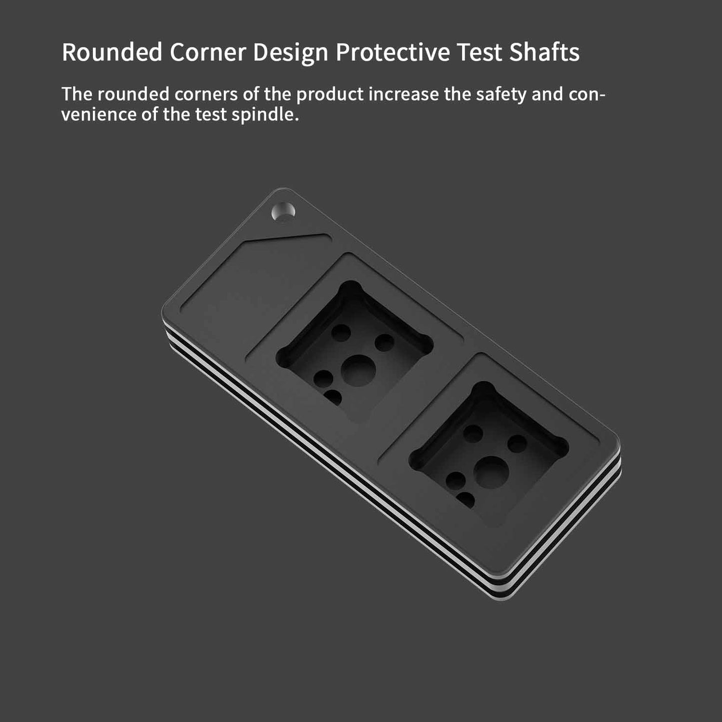 NLOFIN Switch Tester, Mechanical Keyboard Switch Tester, 2-Key Aluminum Alloy Material, Suitable for VariousMechanical Keyboards, NLTL-ET01