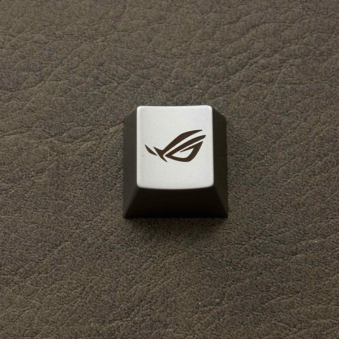 Custom ROG Inspired Metal Keycap Zinc Aluminum Alloy Artisan Keycap for Mechanical Keyboards, Compatible with ROG Azoth/Falchion & Cherry MX Switches