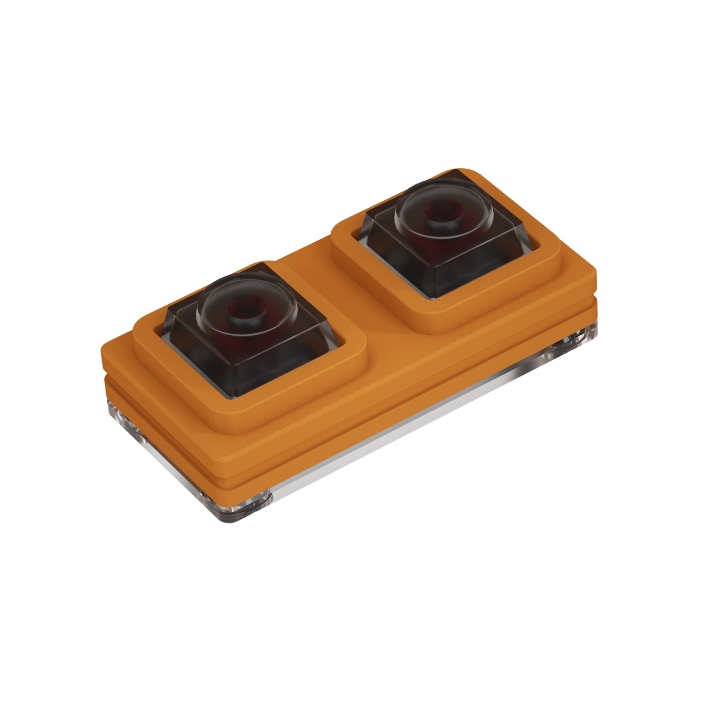 NLOFIN 2-Key Power On/Wake Up Button, CNC Aluminum Macro Pad Gateron Red Switch, DOYS Keycaps, Custom PC Shortcut Key,NLKB-ET02-01