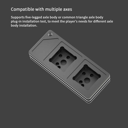 NLOFIN Switch Tester, Mechanical Keyboard Switch Tester, 2-Key Aluminum Alloy Material, Suitable for VariousMechanical Keyboards, NLTL-ET01
