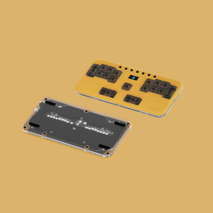 NLOFIN Exploration Series Leverless 17 Keyboard Full-Button Stickless Controller, Aluminum Alloy Music Gaming Keyboard, Three Game Modes to Switch Between, Multiple Colors Available, NLHX-ET17-01