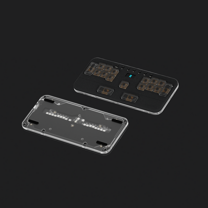 NLOFIN Exploration Series Leverless 17 Keyboard Full-Button Stickless Controller, Aluminum Alloy Music Gaming Keyboard, Three Game Modes to Switch Between, Multiple Colors Available, NLHX-ET17-01