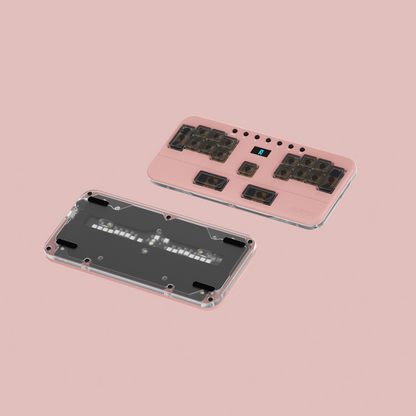 NLOFIN Exploration Series Leverless 17 Keyboard Full-Button Stickless Controller, Aluminum Alloy Music Gaming Keyboard, Three Game Modes to Switch Between, Multiple Colors Available, NLHX-ET17-01